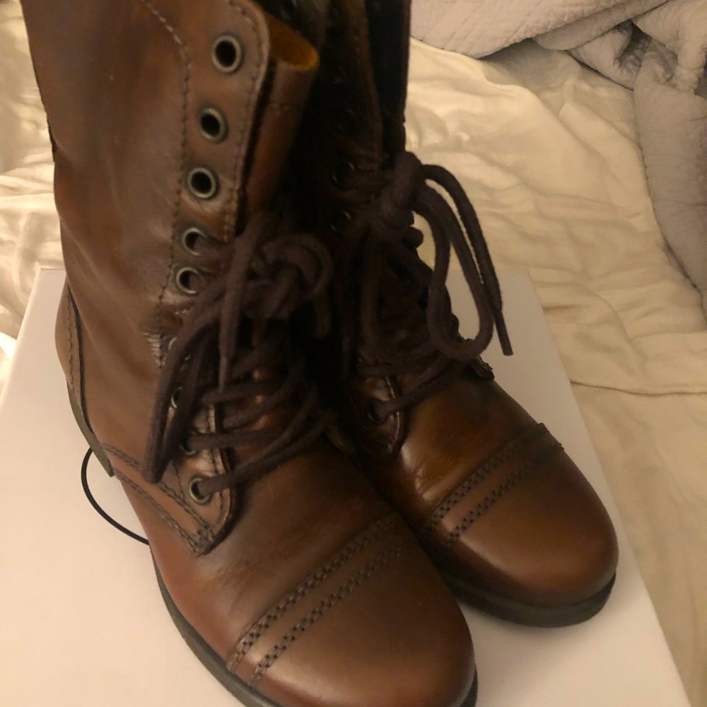 Steve Madden combat boots
